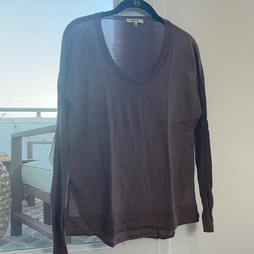 Madewell XS Purple Merino Wool Sweater